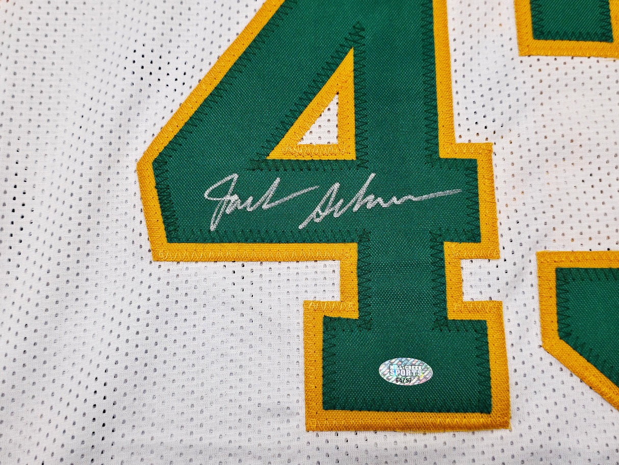 Seattle Supersonics Jack Sikma Autographed White Jersey MCS Holo Stock #256727