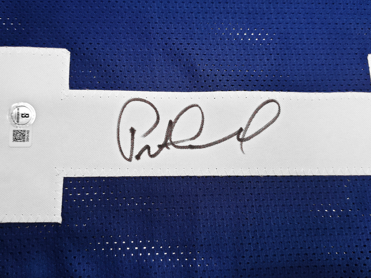 Seattle Seahawks Pete Carroll Autographed Blue Jersey Beckett BAS QR Stock #256902
