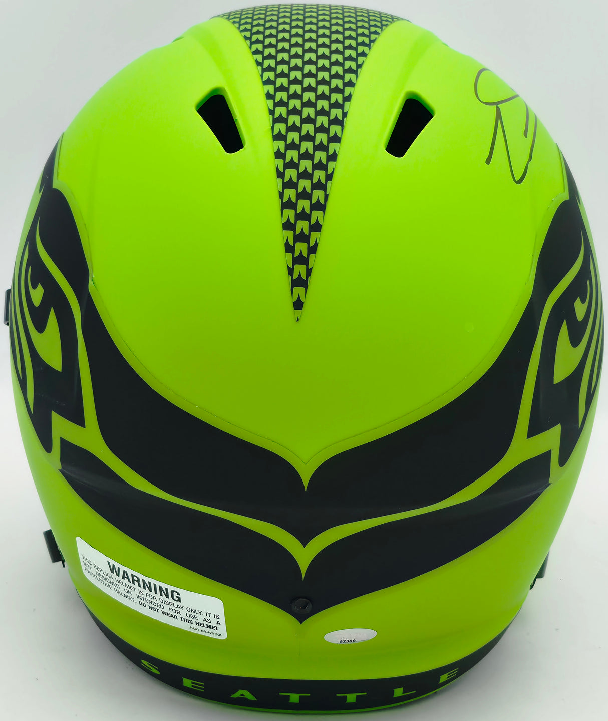Zach Charbonnet Autographed Seattle Seahawks Rave Green Full Size Speed Replica Helmet MCS Holo Stock #256946