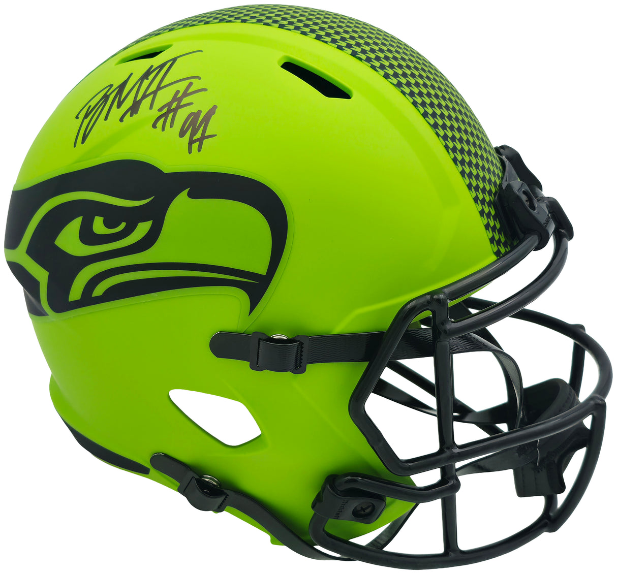 Byron Murphy II Autographed Seattle Seahawks Rave Green Full Size Speed Replica Helmet MCS Holo Stock #256948