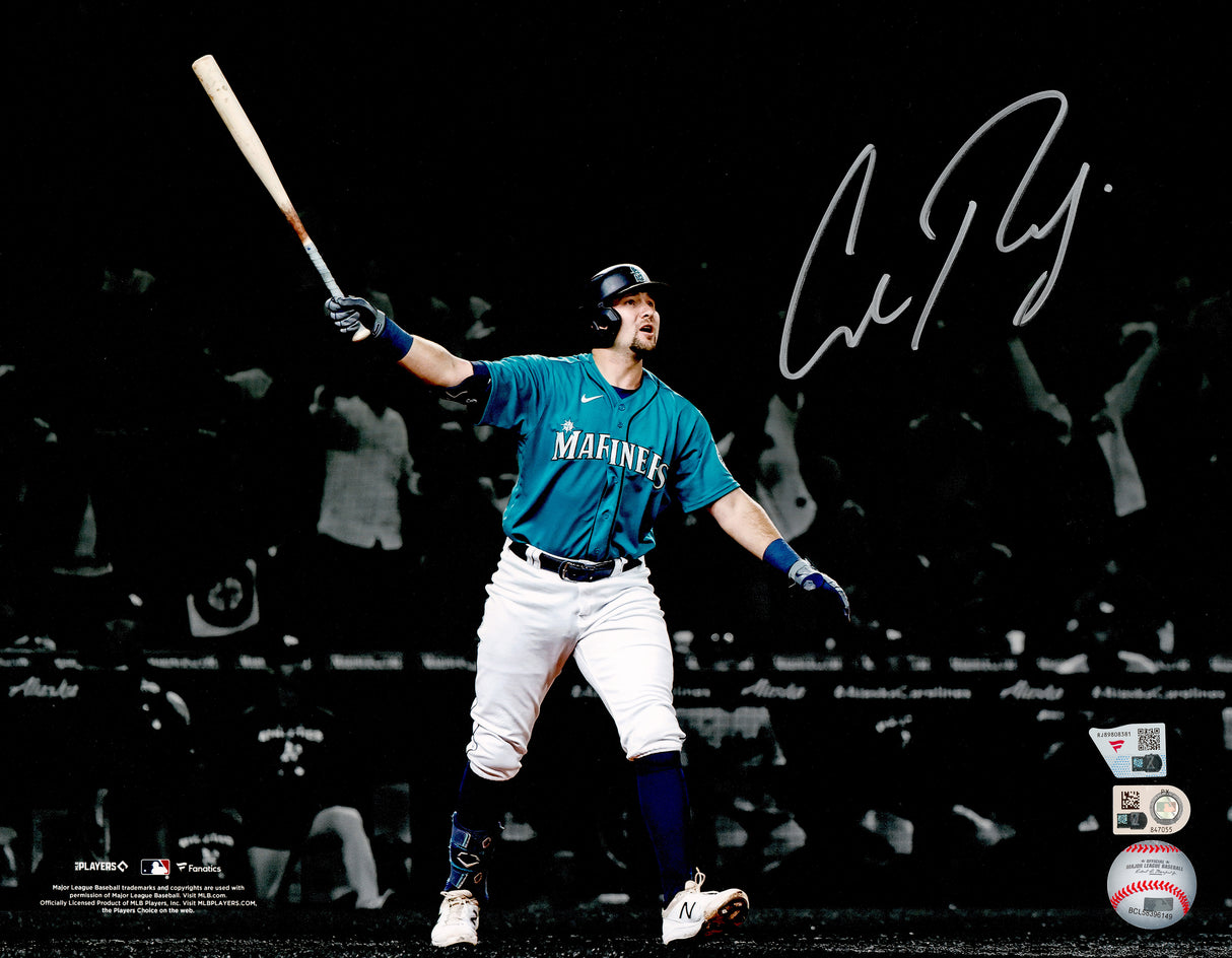 Cal Raleigh Autographed Framed 11x14 Photo Seattle Mariners Drought Ending Walk-Off Home Run Fanatics & MLB Holo Stock #262543