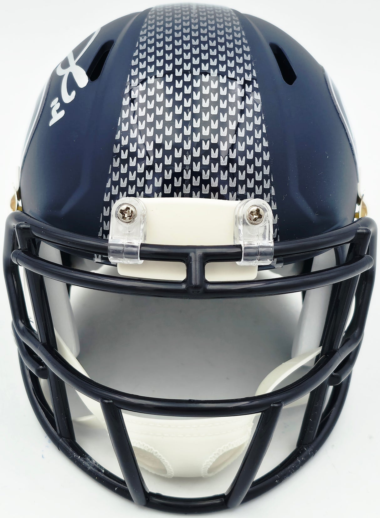Sam Darnold Autographed Seattle Seahawks Blue Speed Mini Helmet Beckett BAS Witness Stock #261514