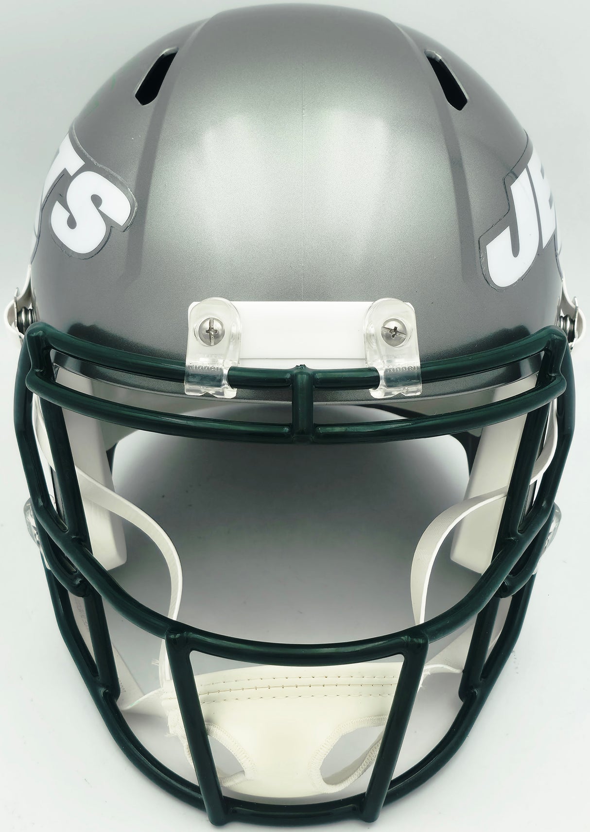 LaDainian Tomlinson Autographed New York Jets Flash Gray Full Size Speed Replica Helmet "HOF 17" Beckett BAS Witness Stock #261832