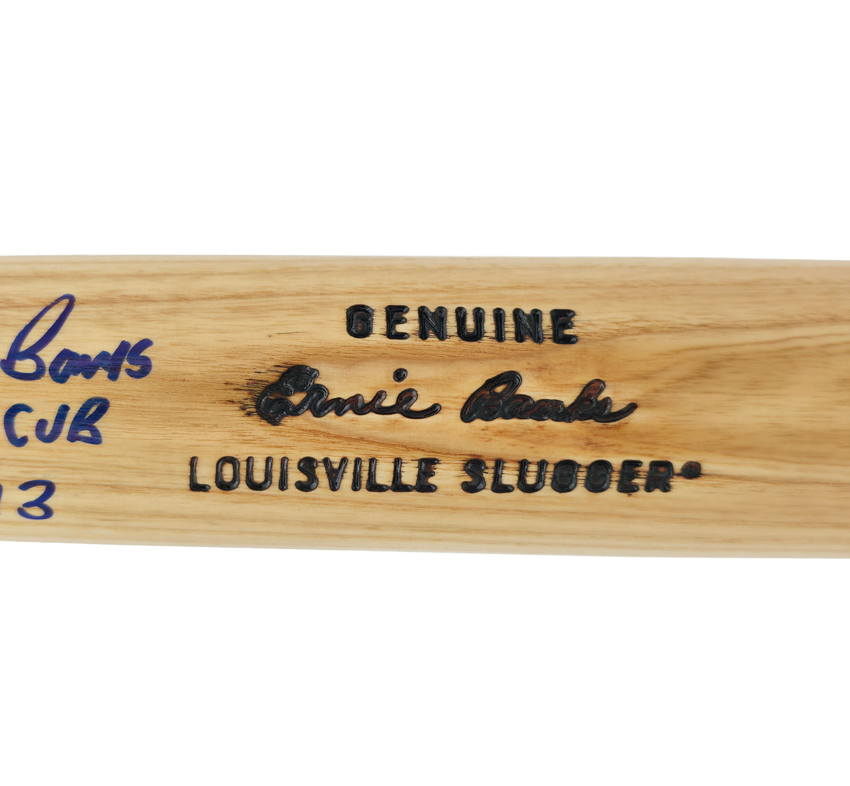 Ernie Banks Autographed Louisville Slugger Game Model Baseball Bat Chicago Cubs "Mr. Cub, 2013" Beckett BAS QR Stock #261677