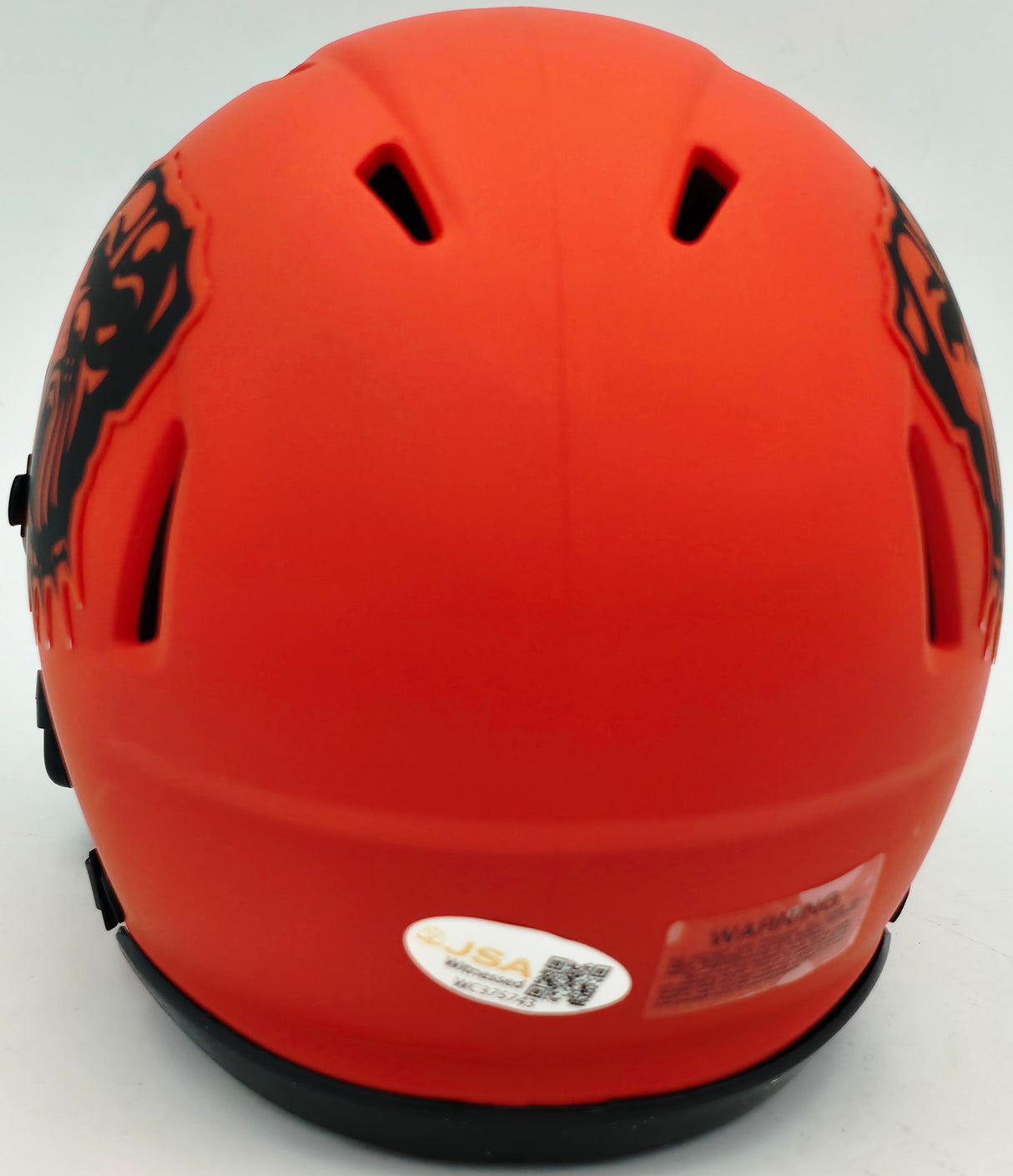 Bernie Kosar Autographed Cleveland Browns Rave Orange Speed Mini Helmet JSA Witness Stock #261883