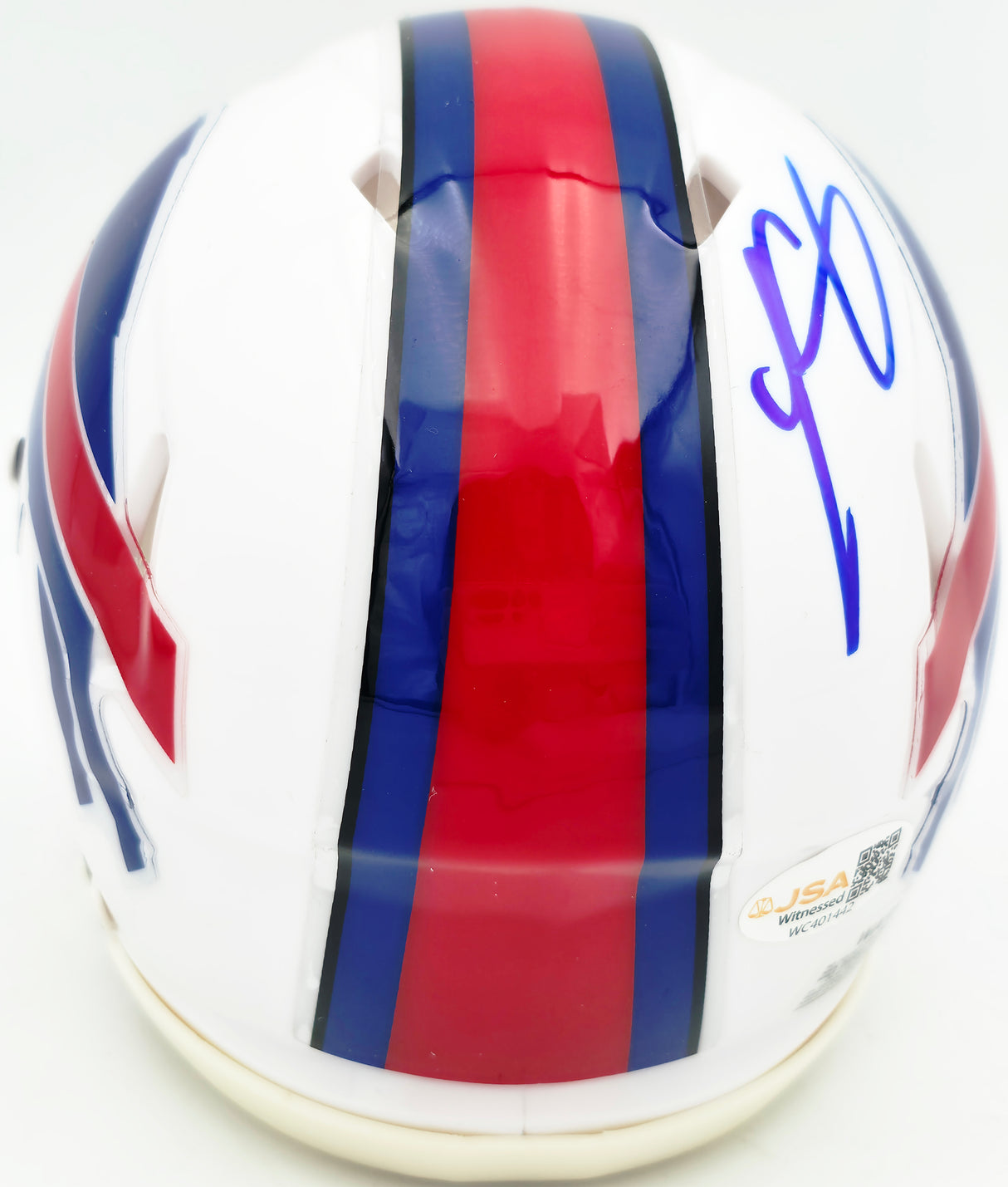 LeSean McCoy Autographed Buffalo Bills White Speed Mini Helmet JSA Witness Stock #261966
