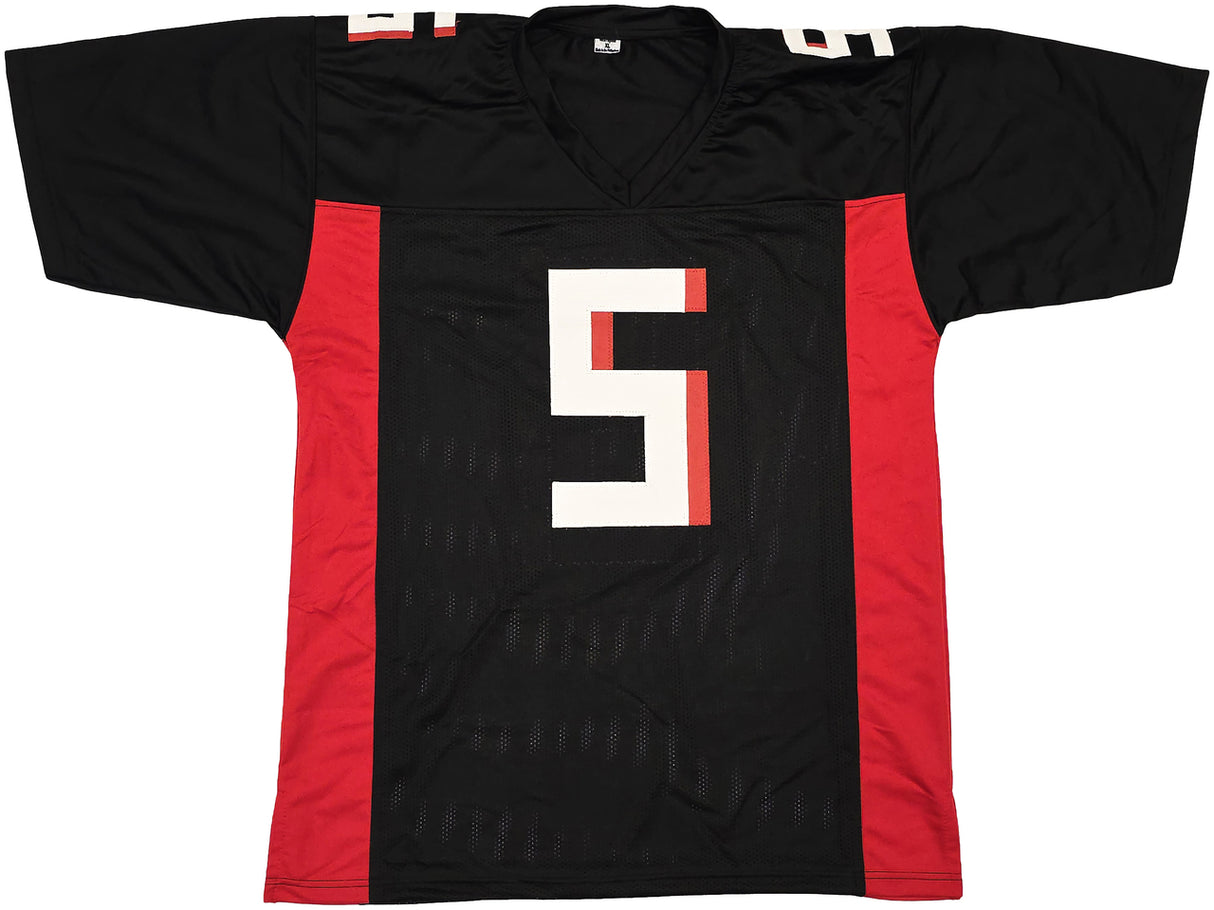 Atlanta Falcons Drake London Autographed Black Jersey Beckett BAS Witness Stock #261837