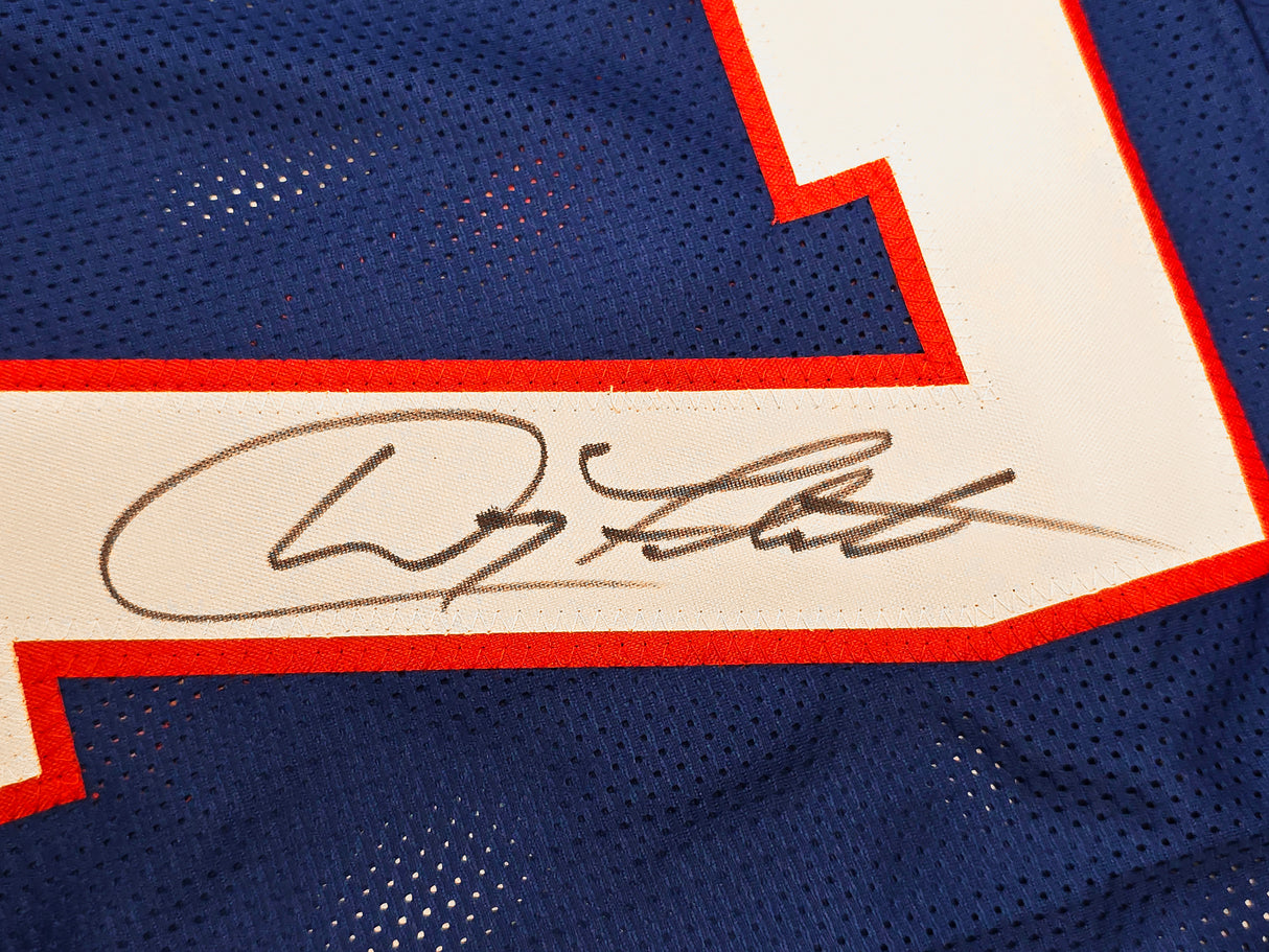 Buffalo Bills Doug Flutie Autographed Blue Jersey Beckett BAS Witness Stock #261912