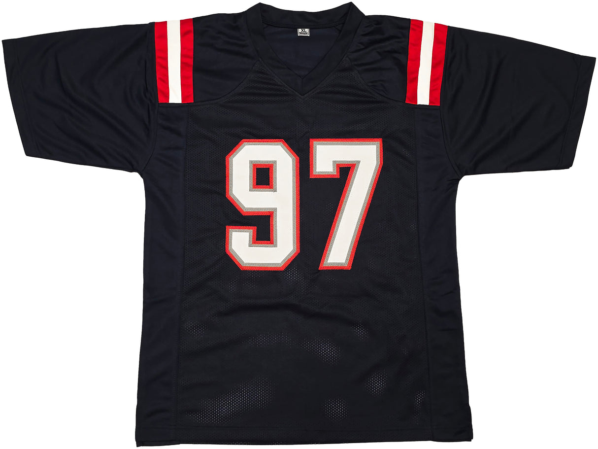 New England Patriots Milton Williams Autographed Blue Jersey Beckett BAS Witness Stock #261849