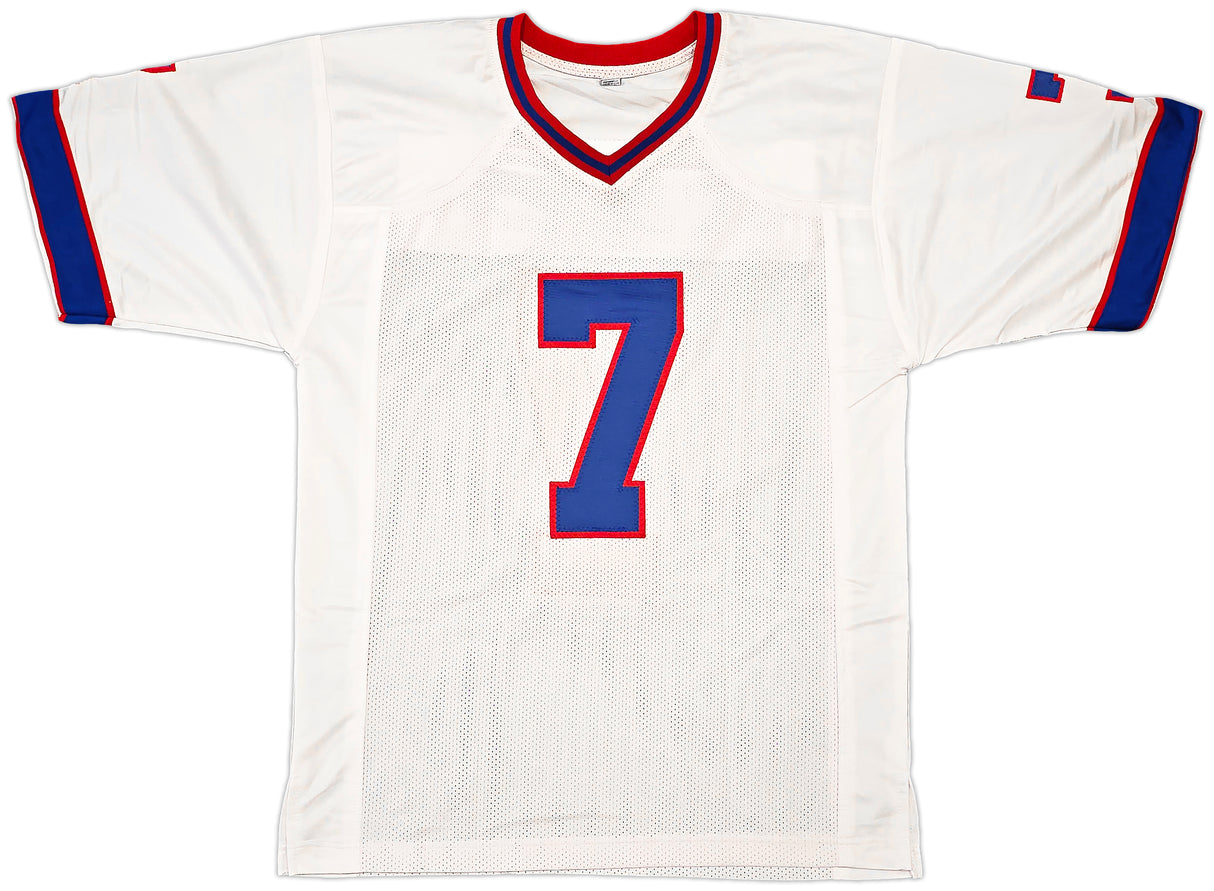 Buffalo Bills Doug Flutie Autographed White Jersey Beckett BAS Witness Stock #260075