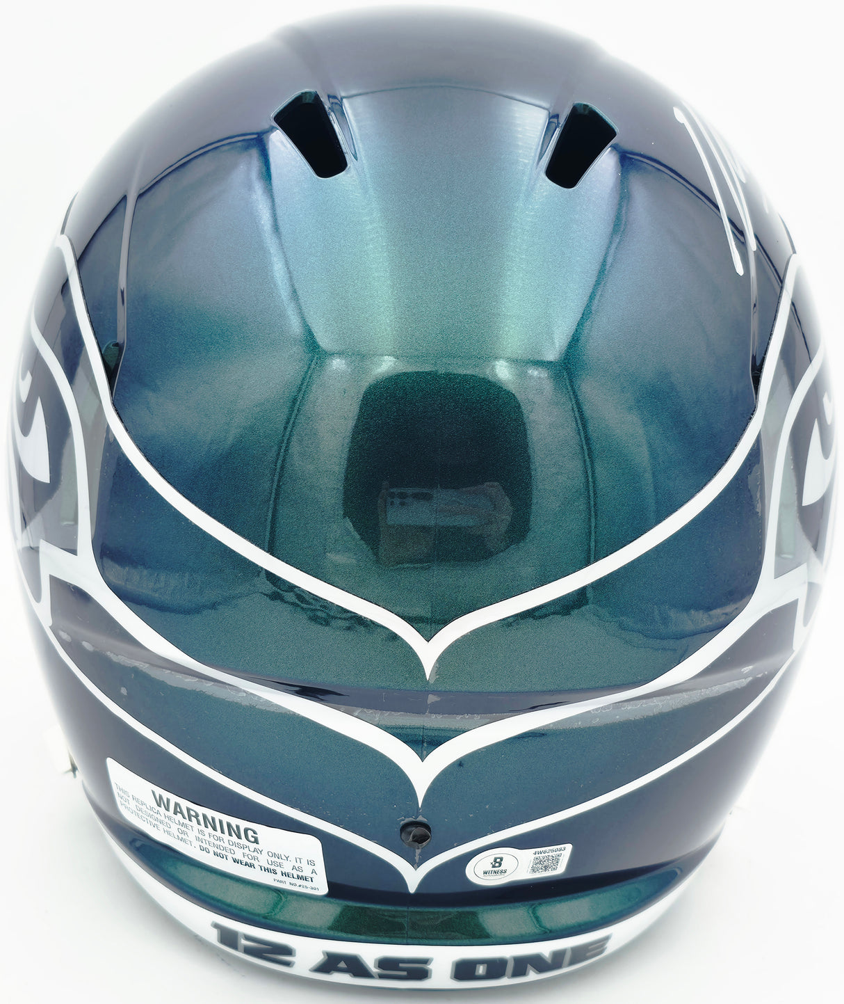 Kenneth Walker III Autographed Seattle Seahawks Metallic Green Full Size Rivalry Speed Replica Helmet "SB LX MVP" Beckett BAS Witness Stock #262128