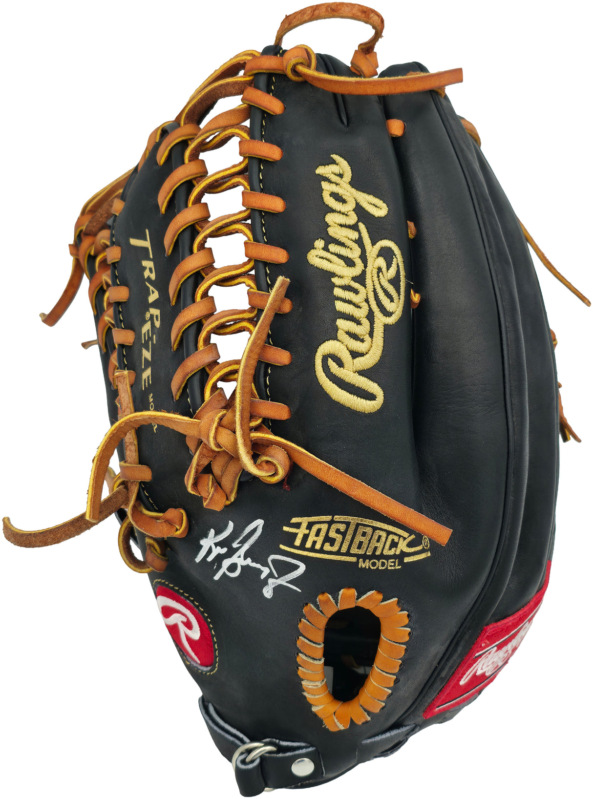 Ken Griffey Jr. Autographed Black Rawlings Heart of the Hide Signature Model Baseball Fielding Glove Seattle Mariners Beckett BAS Witness Stock #262142