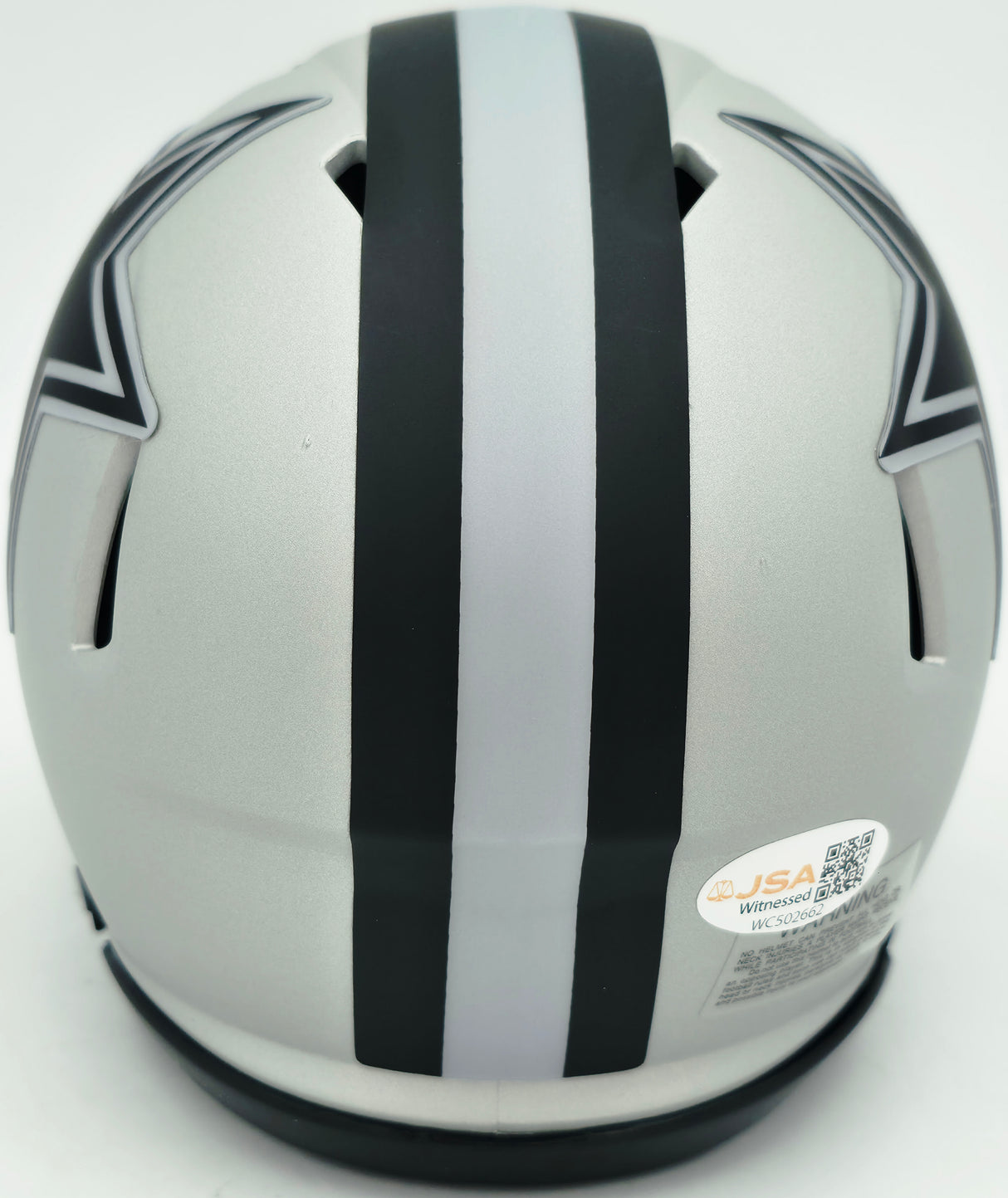 George Pickens Autographed Dallas Cowboys Silver Rave Speed Mini Helmet JSA Witness Stock #262393
