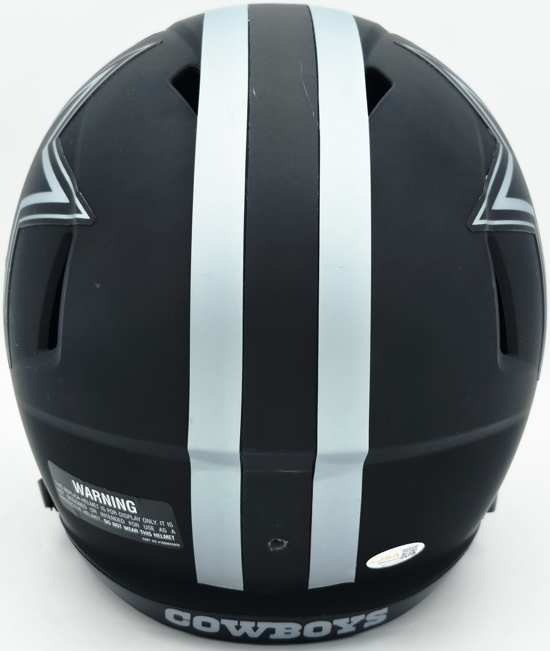 George Pickens Autographed Dallas Cowboys Eclipse Black Full Size Speed Replica Helmet JSA Witness Stock #262390