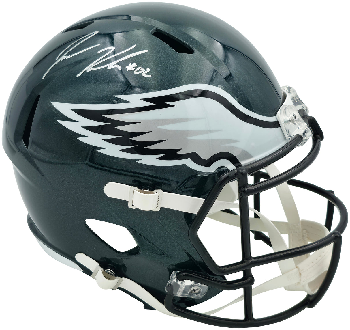 Jason Kelce Autographed Philadelphia Eagles Green Full Size Speed Replica Helmet PSA/DNA ITP Stock #262326
