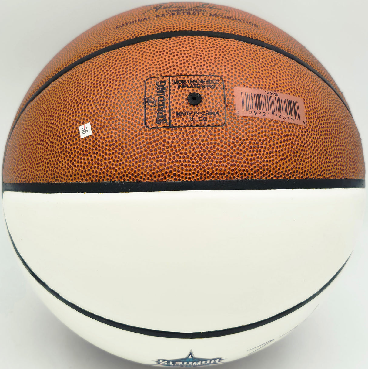 Kon Knueppel Autographed Official Spalding Charlotte Hornets White Logo Basketball Fanatics Holo Stock #262370
