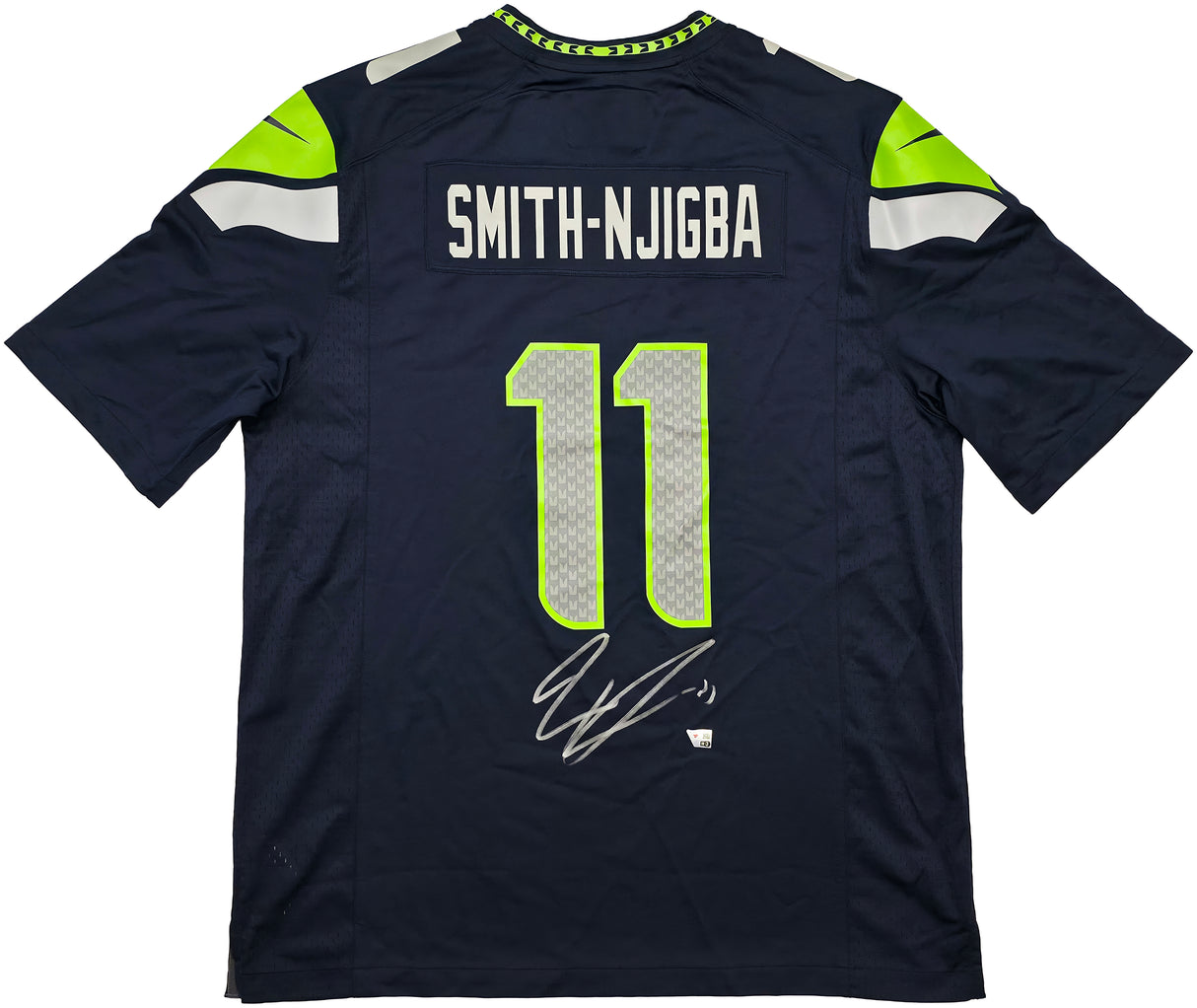 Seattle Seahawks Jaxon Smith-Njigba Autographed Blue Nike Jersey Size XL Fanatics Holo Stock #262364
