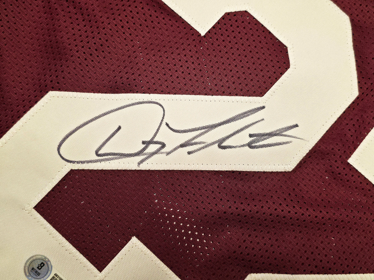 Boston College Eagles Doug Flutie Autographed Red Jersey Beckett BAS Witness Stock #260077