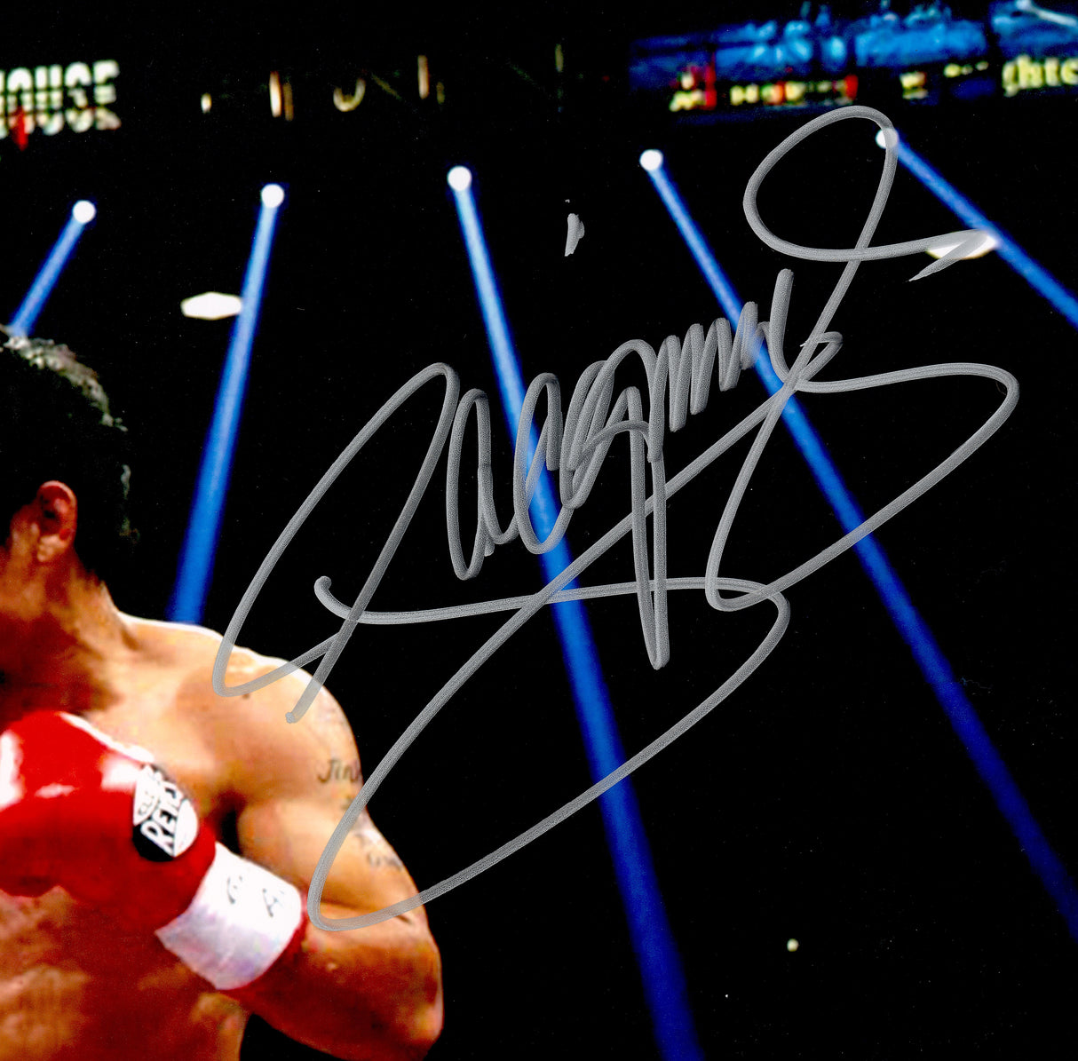 Manny Pacquiao Autographed 16x20 Photo Beckett BAS Witness Stock #262350