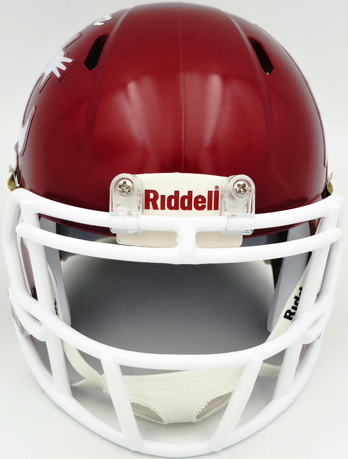 Abraham Abe Lucas Autographed Washington State Cougars Crimson Speed Mini Helmet MCS Holo Stock #263040