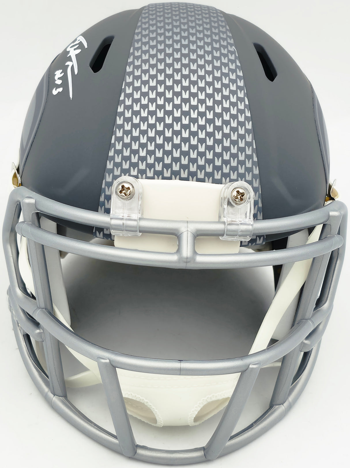 Tory Horton Autographed Seattle Seahawks Slate Gray Speed Mini Helmet MCS Holo Stock #263041