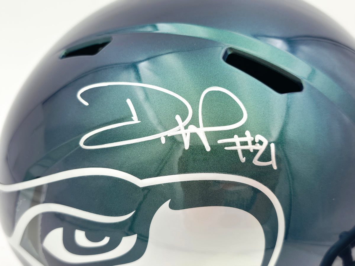 Devon Witherspoon Autographed Seattle Seahawks Full Size Rivalries Speed Replica Helmet Beckett BAS Witness Stock #265438
