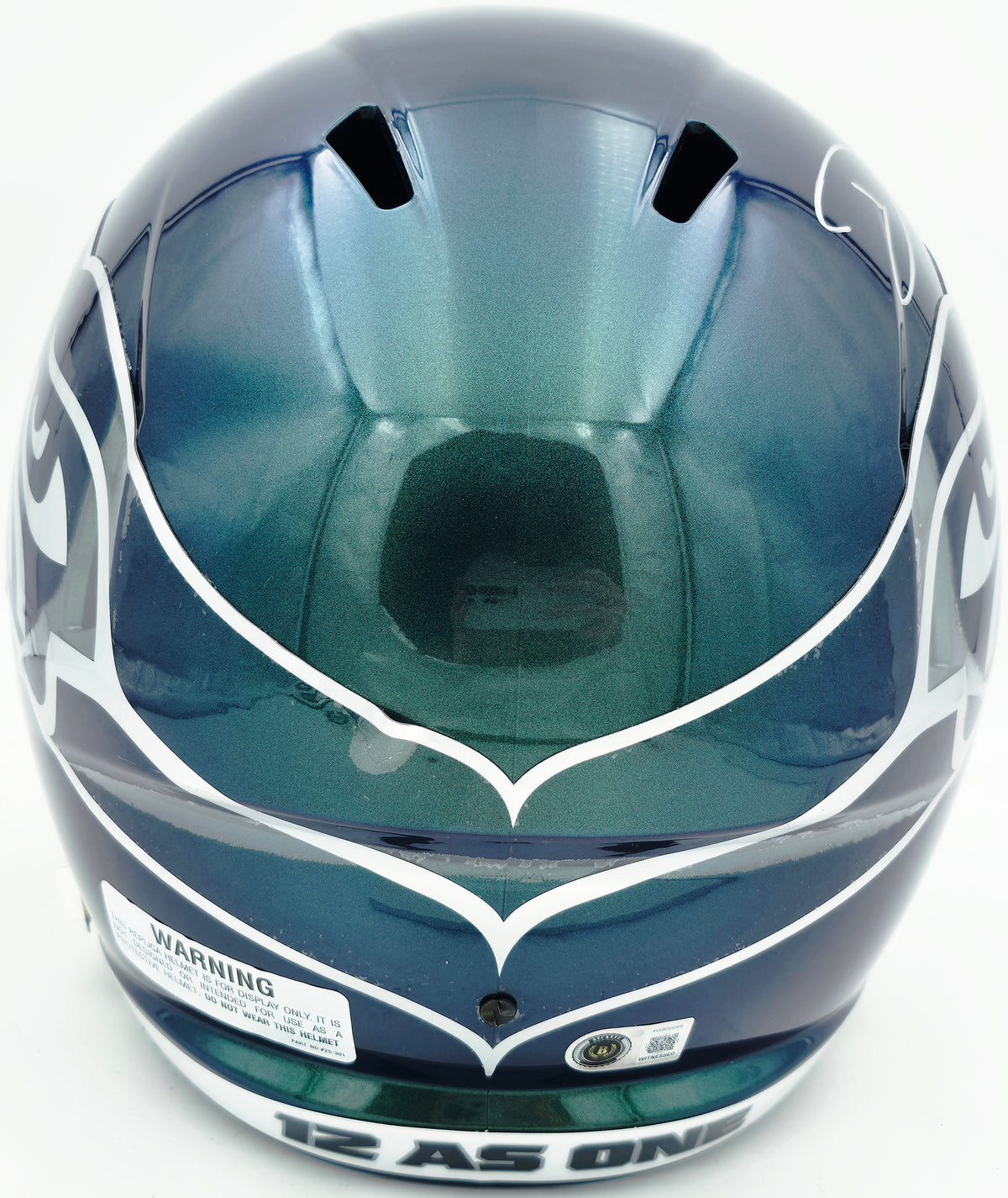 Devon Witherspoon Autographed Seattle Seahawks Full Size Rivalries Speed Replica Helmet Beckett BAS Witness Stock #265438