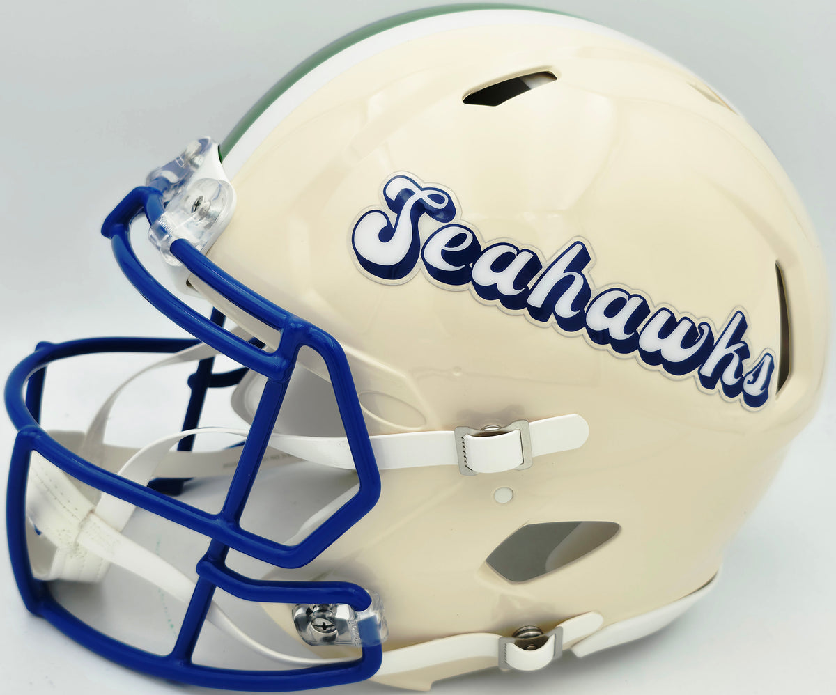 Devon Witherspoon Autographed Seattle Seahawks Cream Full Size Retro Speed Authentic Helmet "SB LX Champs" Beckett BAS Witness Stock #265442