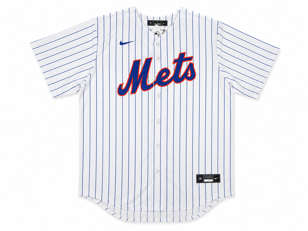 New York Mets Pete Alonso Autographed White Nike Jersey Size XL "NY Or Nowhere" Fanatics & MLB Holo Stock #263025