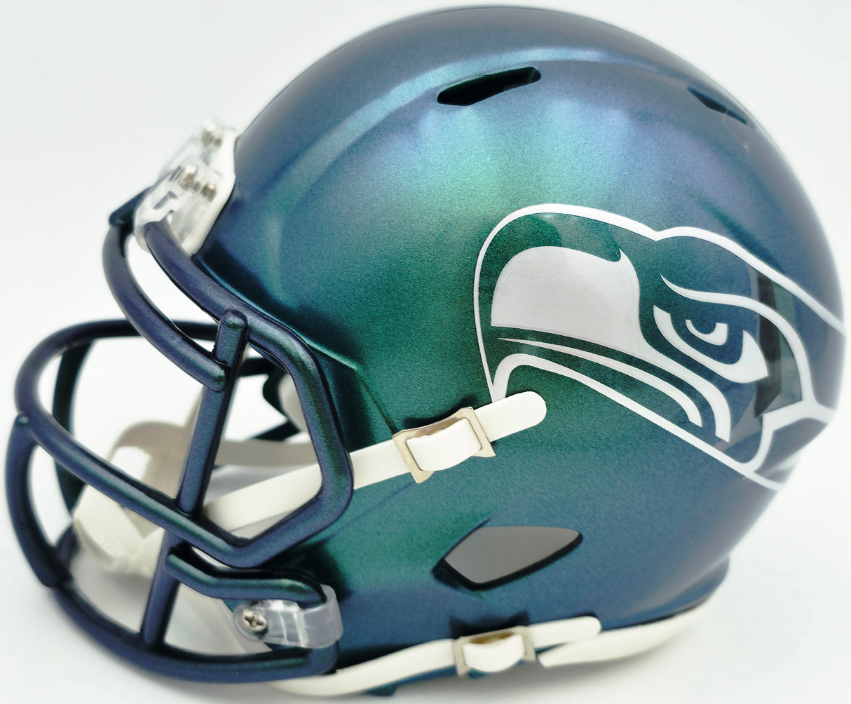 Ernest Jones IV Autographed Seattle Seahawks Rivalries Speed Mini Helmet MCS Holo Stock #262472