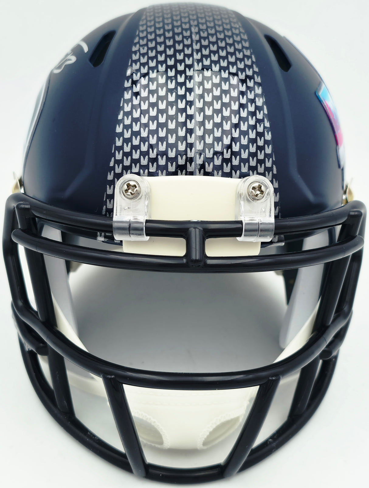 Ernest Jones IV Autographed Seattle Seahawks Blue Super Bowl LX Champions Logo Speed Mini Helmet MCS Holo Stock #262474