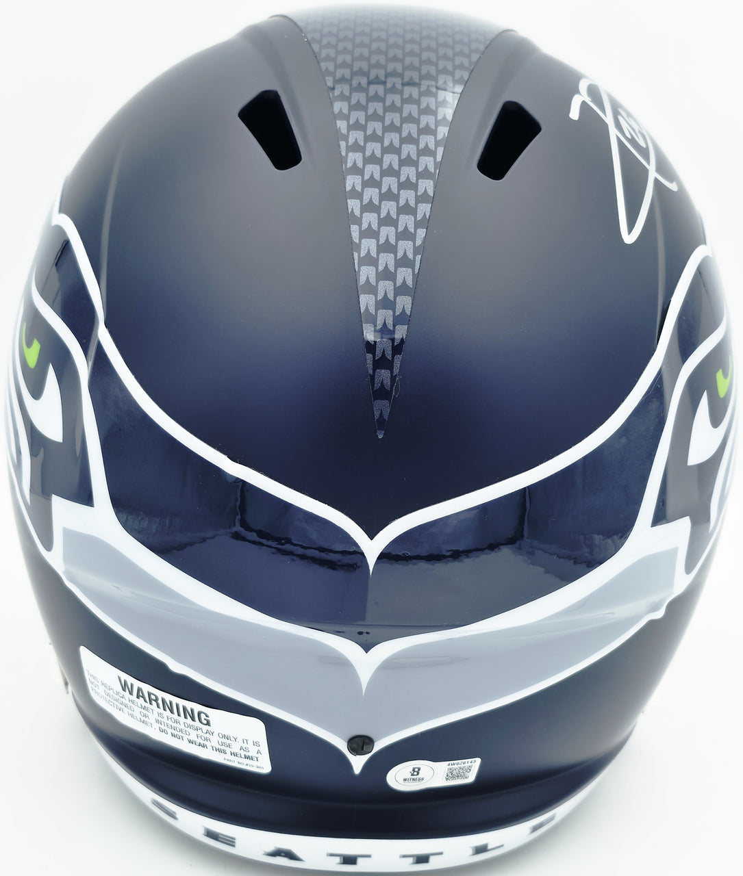 Earl Thomas III Autographed Seattle Seahawks Blue Full Size Replica Speed Helmet "Area 29" Beckett BAS Witness Stock #262446