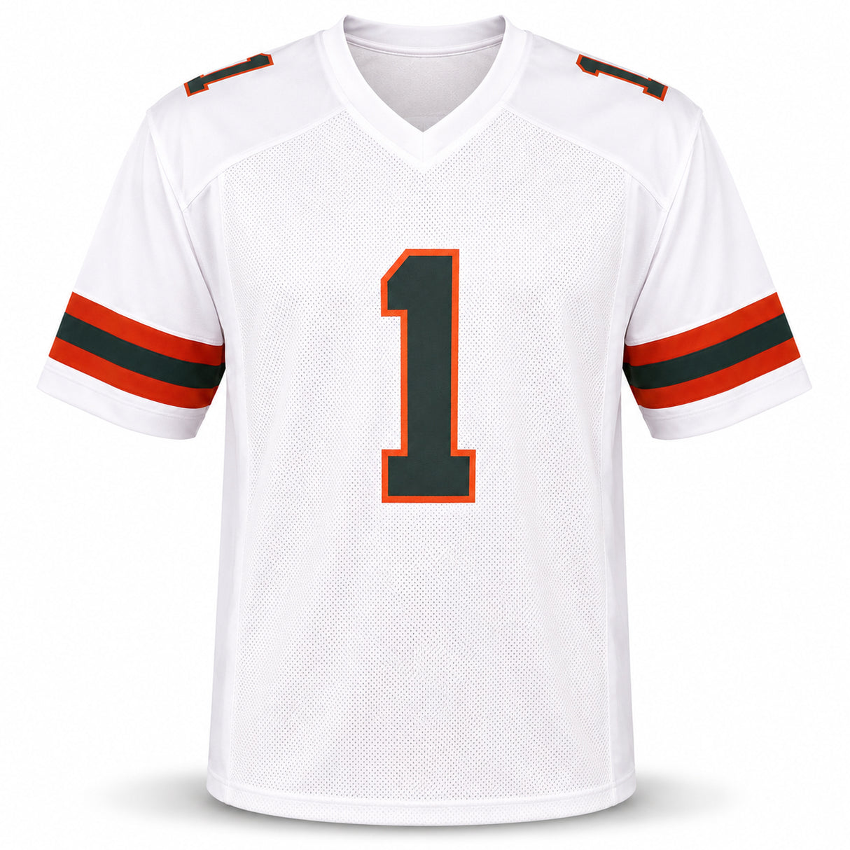 Miami Hurricanes Malachi Toney Autographed White Jersey JSA Witness Stock #262506