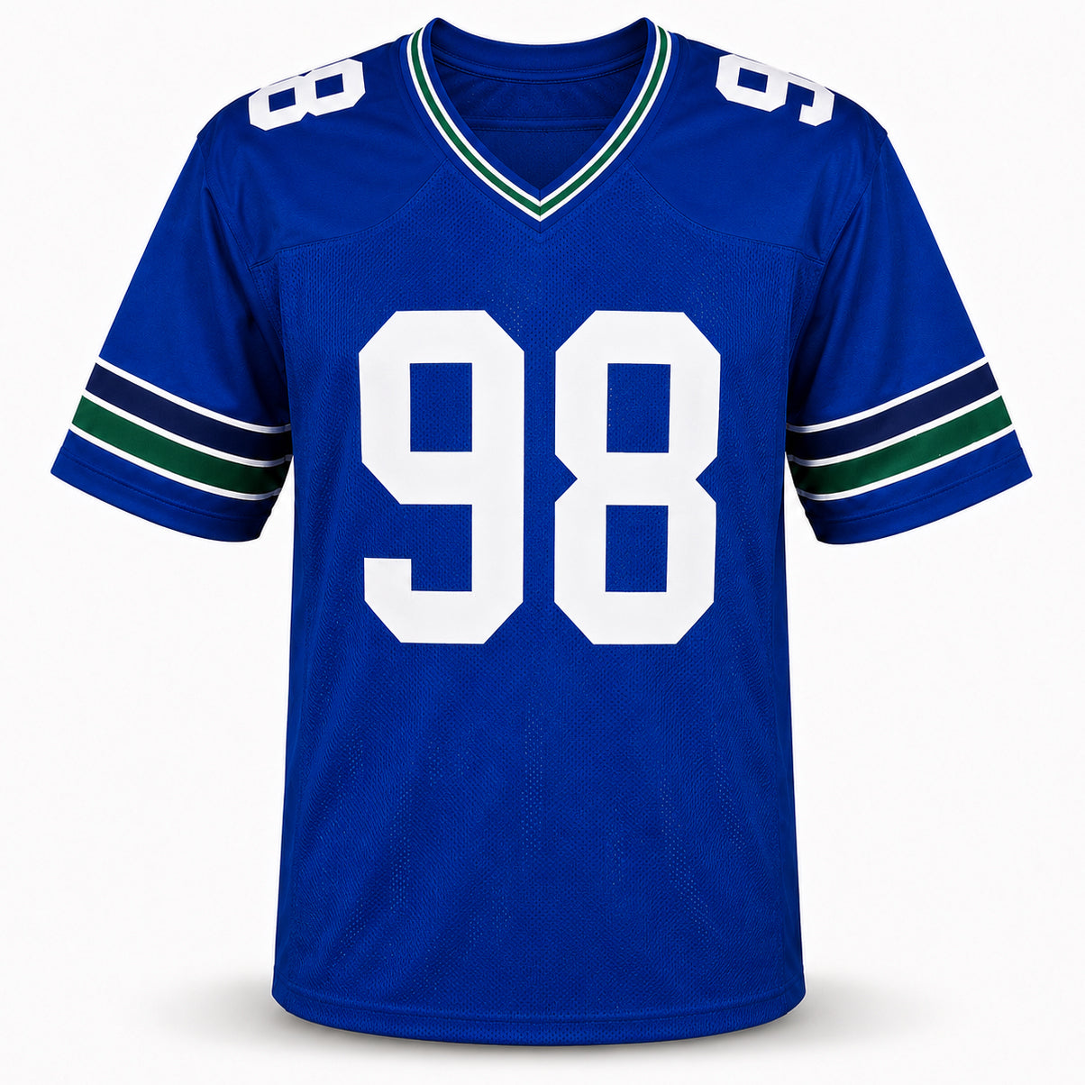 Seattle Seahawks Rylie Mills Autographed Blue Throwback Jersey MCS Holo Stock #262430