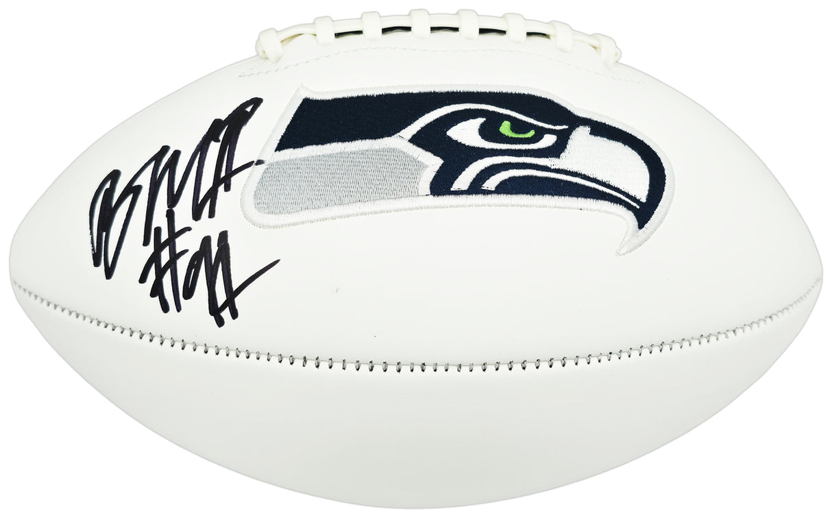 Byron Murphy II Autographed Seattle Seahawks White Logo Football MCS Holo Stock #262527