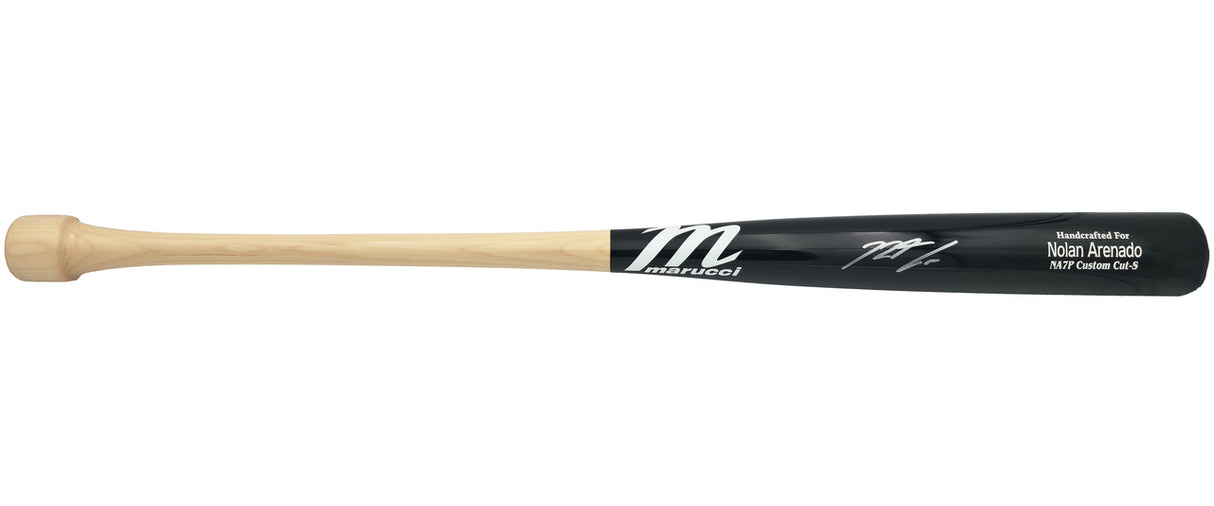 Nolan Arenado Autographed Black Marucci Player Model Baseball Bat St. Louis Cardinals (Marks) Fanatics & MLB Holo Stock #262509