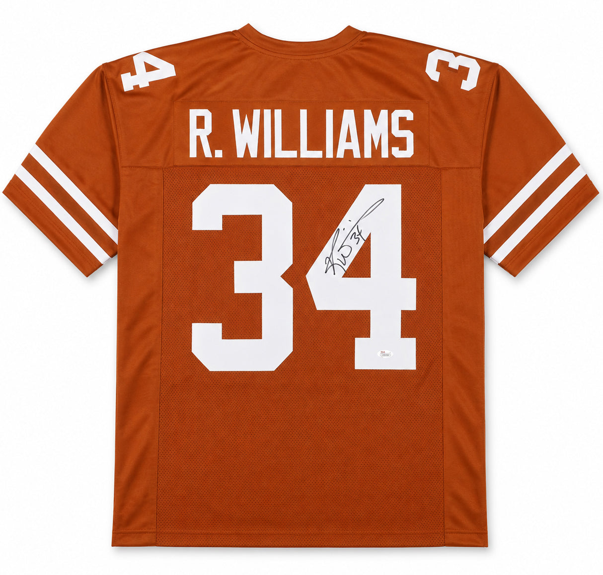 Texas Longhorns Ricky Williams Autographed Orange Jersey JSA Stock #265683