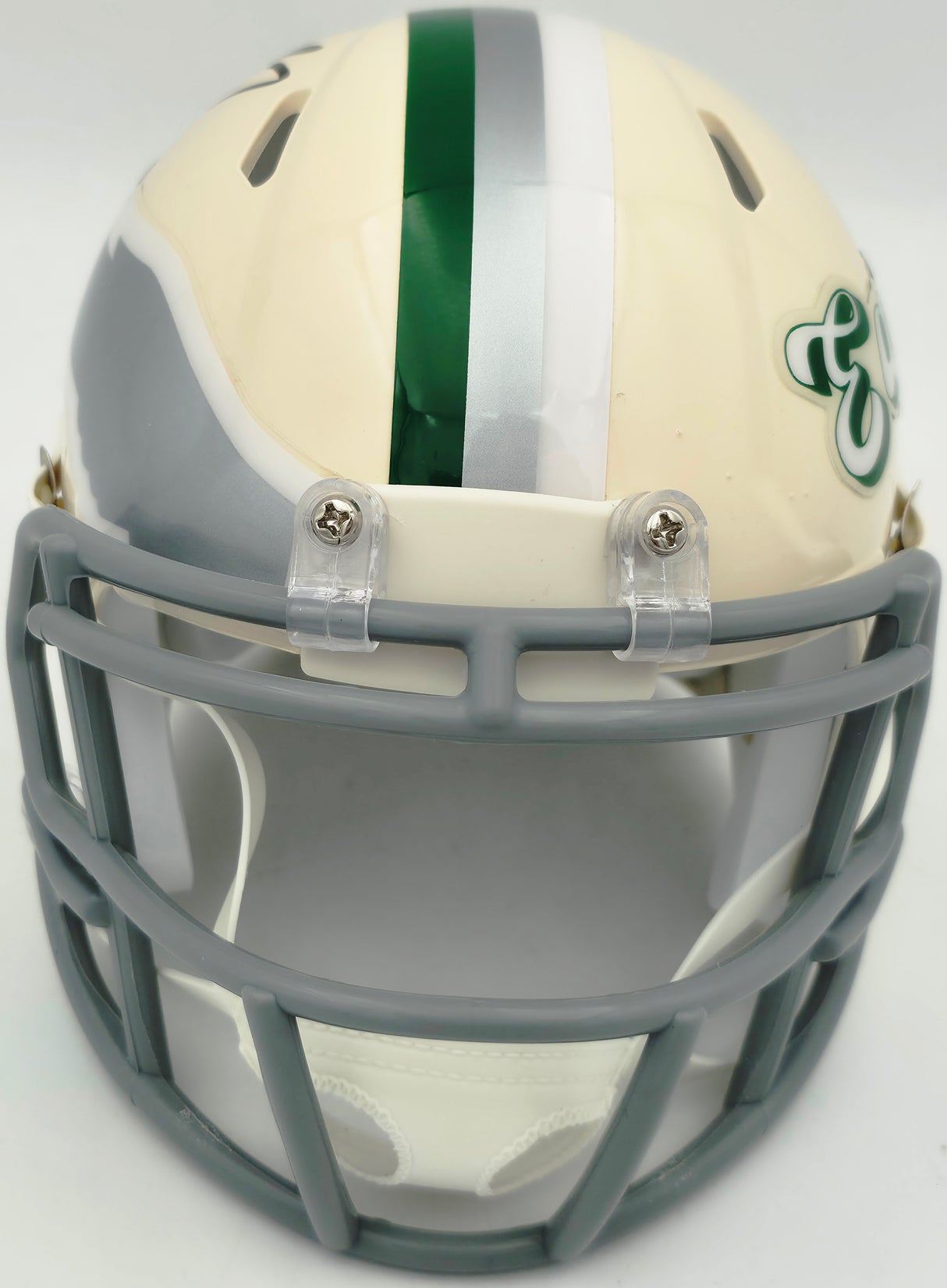 Michael Vick Autographed Philadelphia Eagles Cream Retro Speed Mini Helmet Beckett BAS Witness Stock #265886