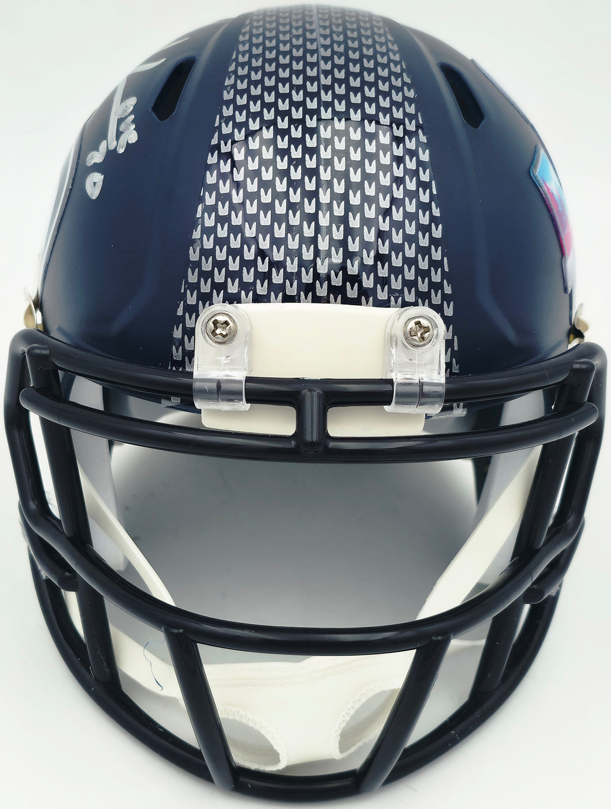 Julian Love Autographed Seattle Seahawks Blue Super Bowl LX Champions Logo Speed Mini Helmet MCS Holo Stock #265578