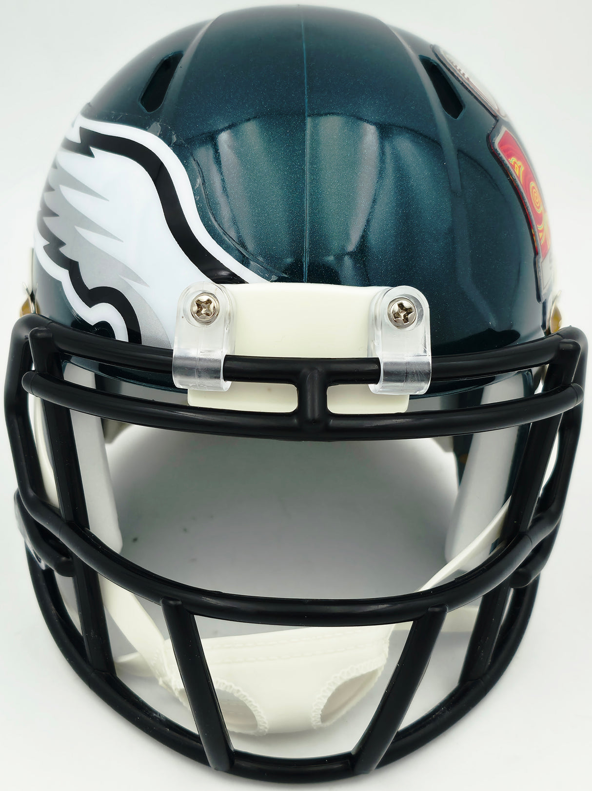 Jalen Carter Autographed Philadelphia Eagles Green Super Bowl LIX Champions Logo Speed Mini Helmet JSA Witness Stock #266082