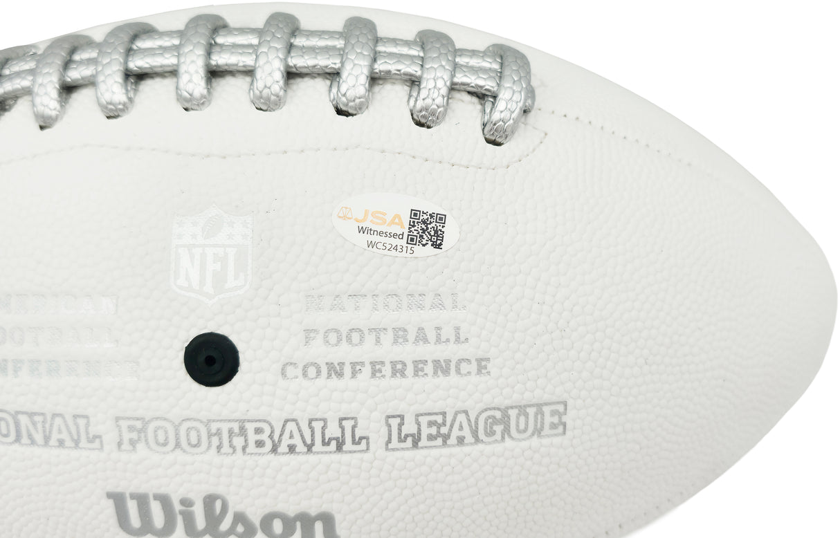 Jalen Carter Autographed Philadelphia Eagles NFL Team Series Football JSA Witness Stock #266081