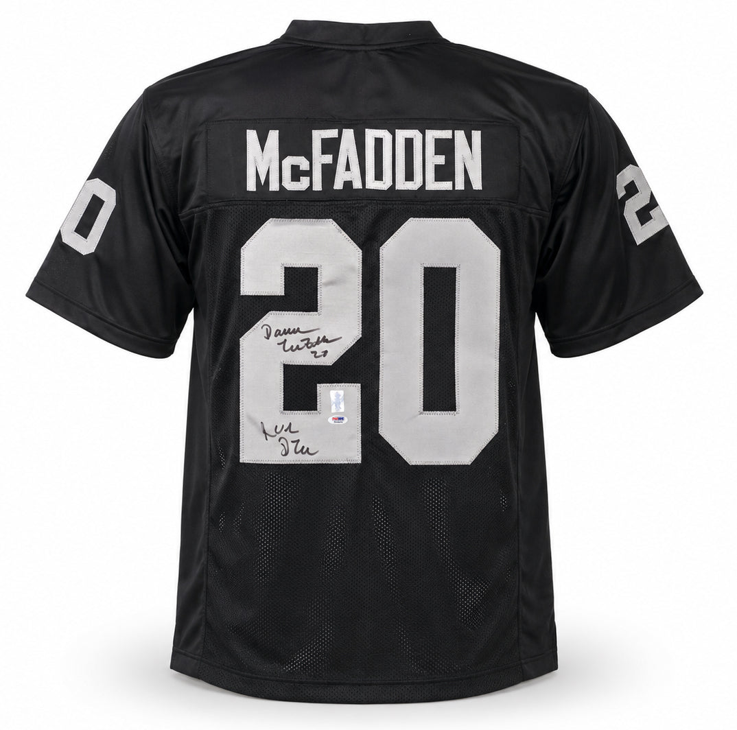 Oakland Raiders Darren McFadden Autographed Black Jersey "Run DMC" PSA/DNA Stock #267077