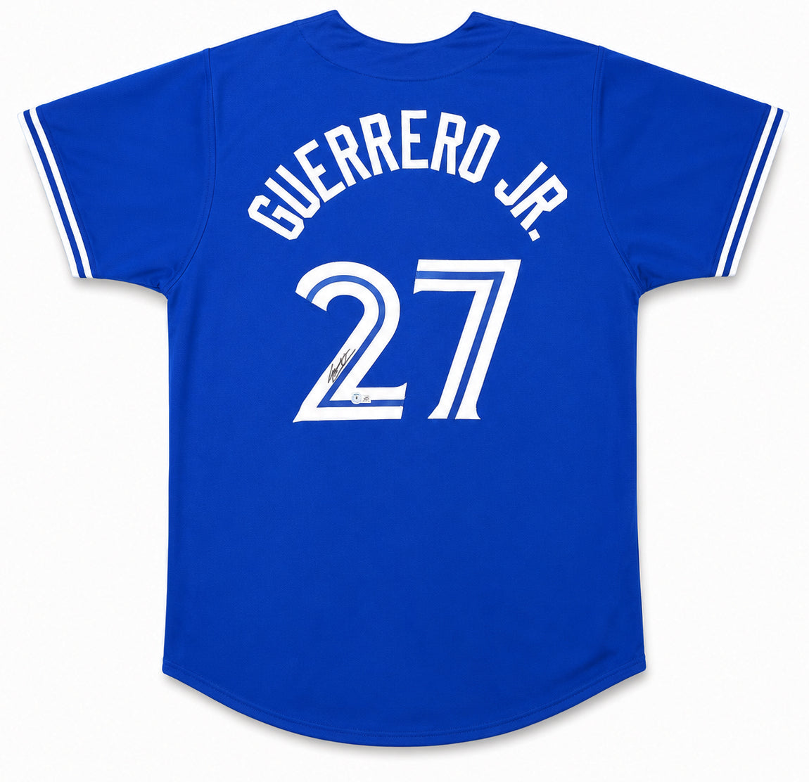 Toronto Blue Jays Vladimir Guerrero Jr. Autographed Blue Jersey Beckett BAS QR Stock #267070