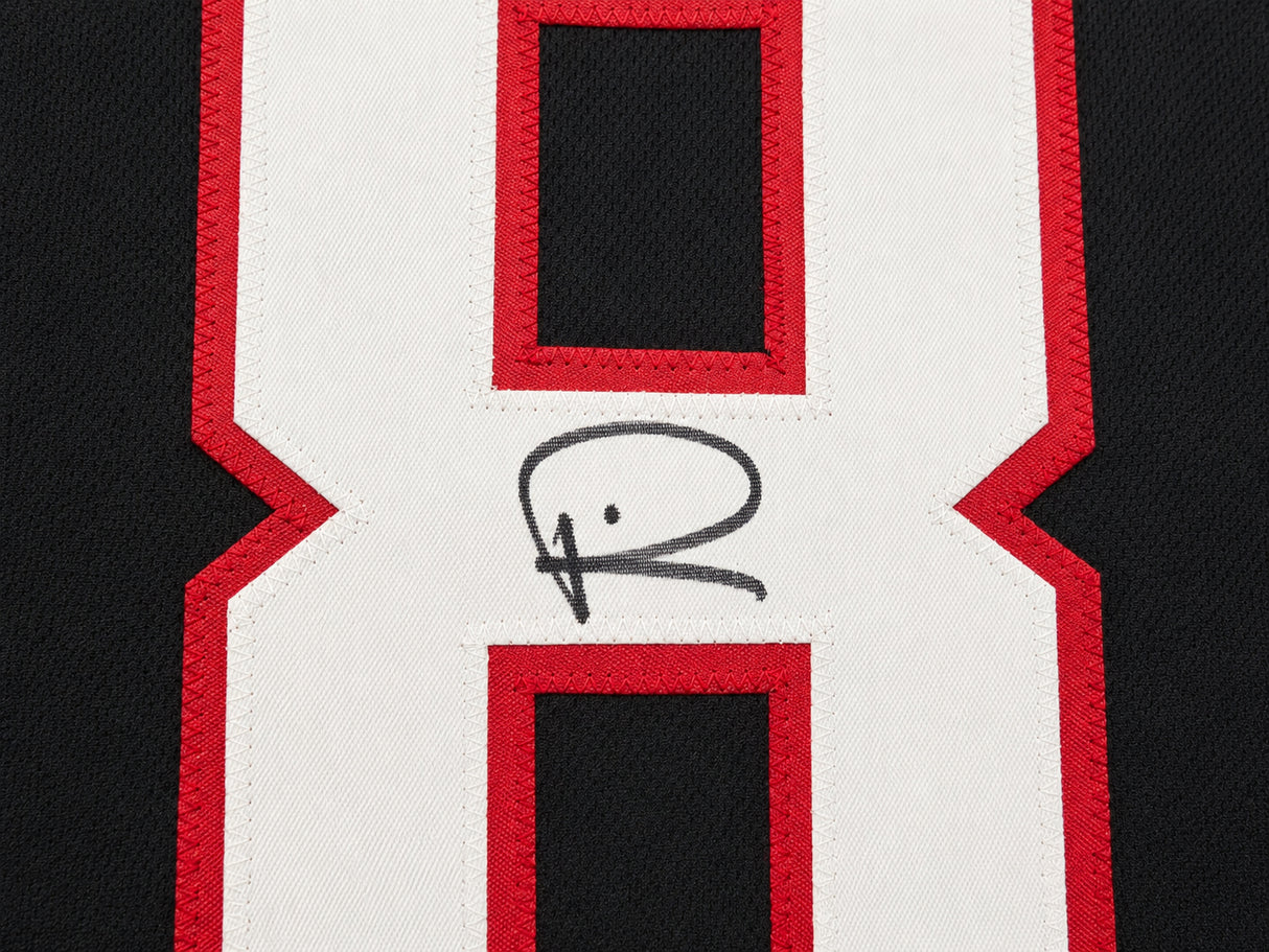 Atlanta Falcons Andre Rison Autographed Black Jersey Beckett BAS Witness Stock #265942