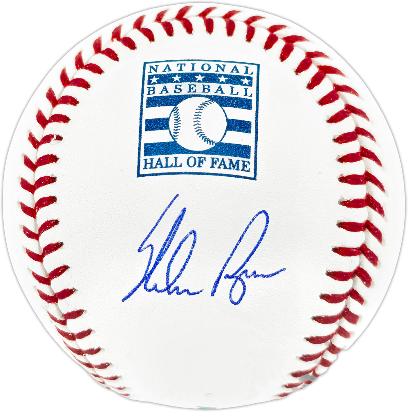 Nolan Ryan Autographed Official Hall of Fame HOF Logo Baseball Texas Rangers PSA/DNA ITP Stock #251008