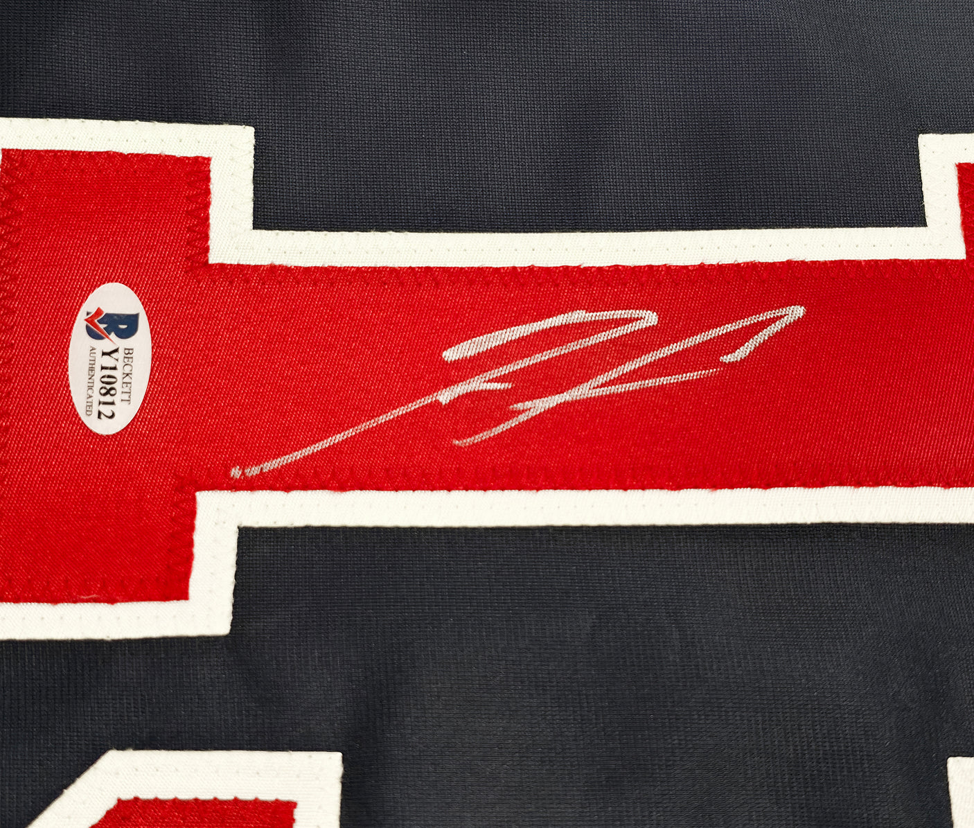 Atlanta Braves Ronald Acuna Jr. Autographed Blue Jersey Beckett BAS Stock #250574