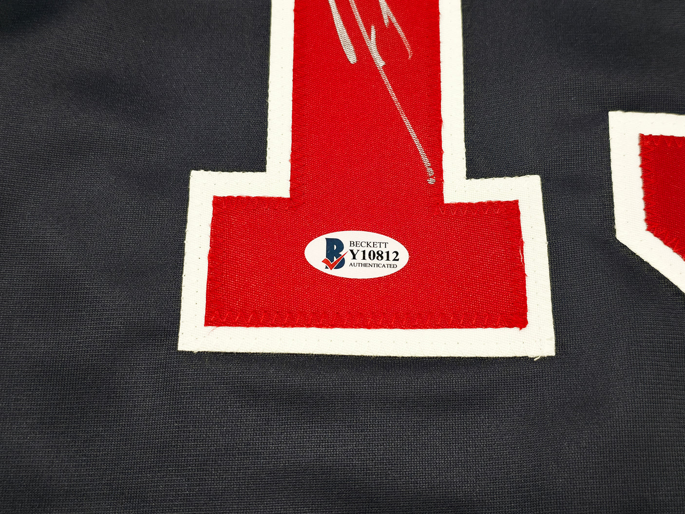 Atlanta Braves Ronald Acuna Jr. Autographed Blue Jersey Beckett BAS Stock #250574