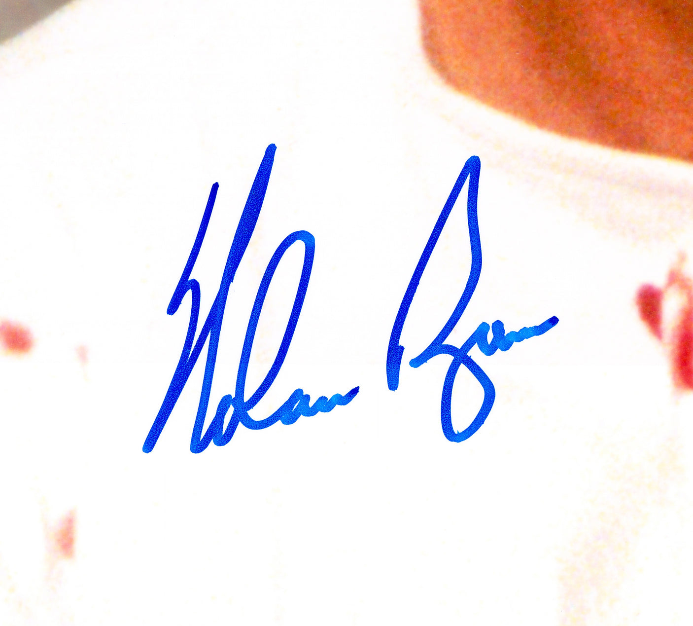 Nolan Ryan Autographed 16x20 Photo Texas Rangers Bloody Lip PSA/DNA Stock #252362