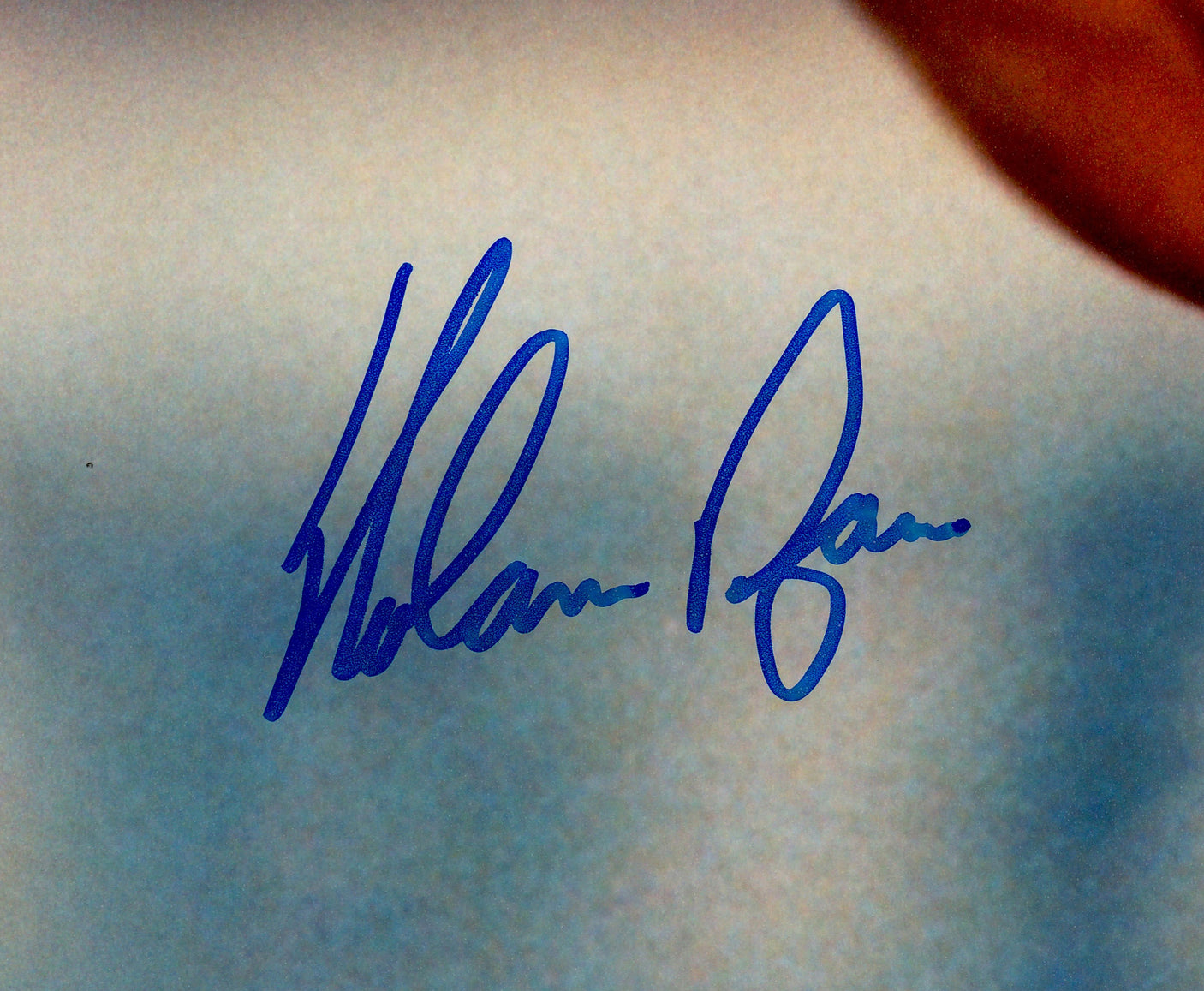 Nolan Ryan Autographed 16x20 Photo Texas Rangers Fight vs. Robin Ventura PSA/DNA Stock #252363