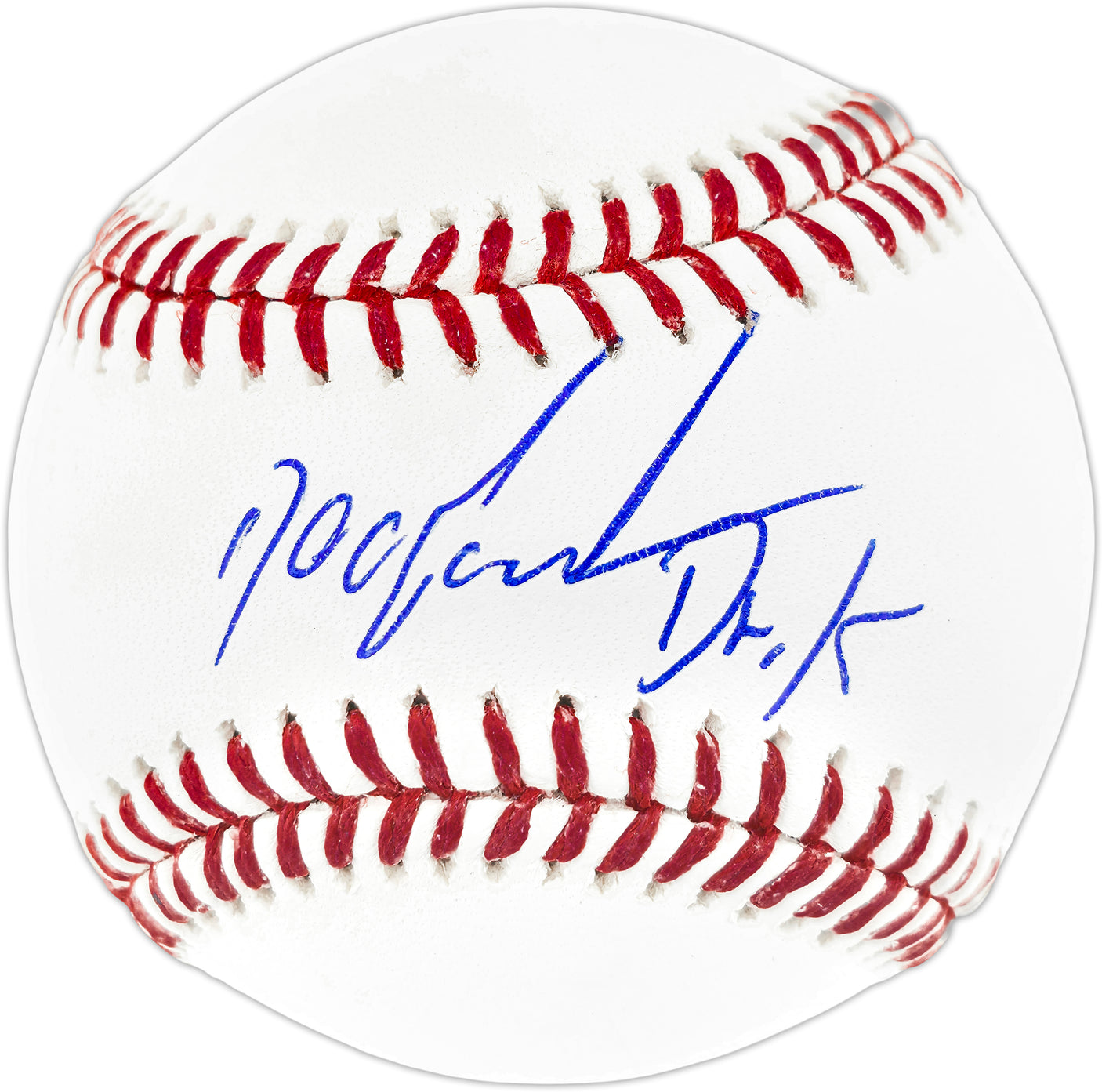 Dwight "Doc" Gooden Autographed Official MLB Baseball New York Mets "Dr K" Beckett BAS Witness Stock #252387